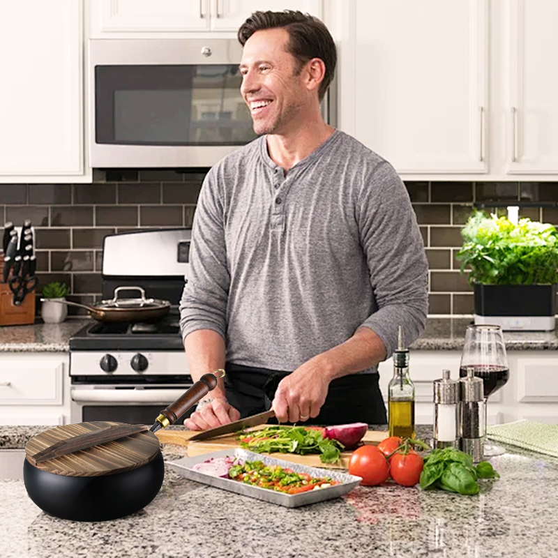 🔥🍲Bevonat nélküli vastag vasedény