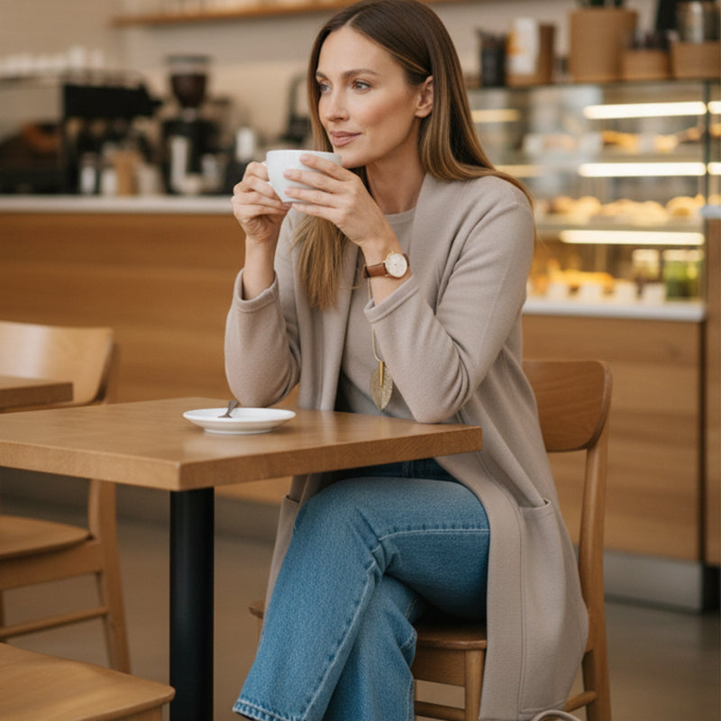 🔥👚👖Hosszú kardigán szett, háromrészes