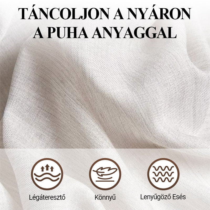 🔥👗Női, két darabos megjelenésű, lebegő midi ruha