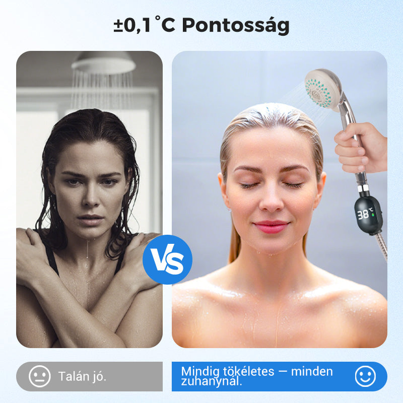💧 Zuhanyhőmérő 🌡️ Nincs több találgatás – azonnali hőmérséklet! 🚿💕