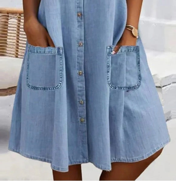🔥👗 Kék csipkével szegélyezett farmer miniszoknya