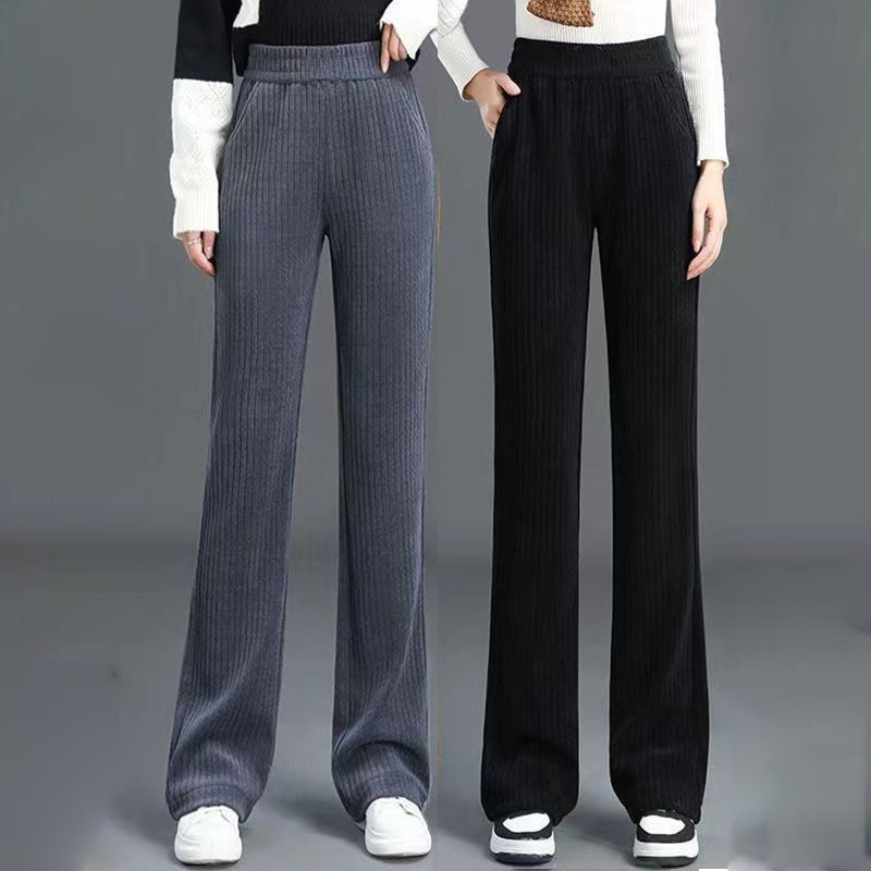 🔥👖Női Stretch szarvasbőr magas derekú nadrág