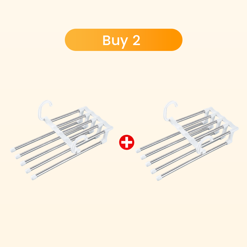 🔥👖👔🧥👗👚Teleszkópos, összecsukható, többrétegű nadrágtároló állvány