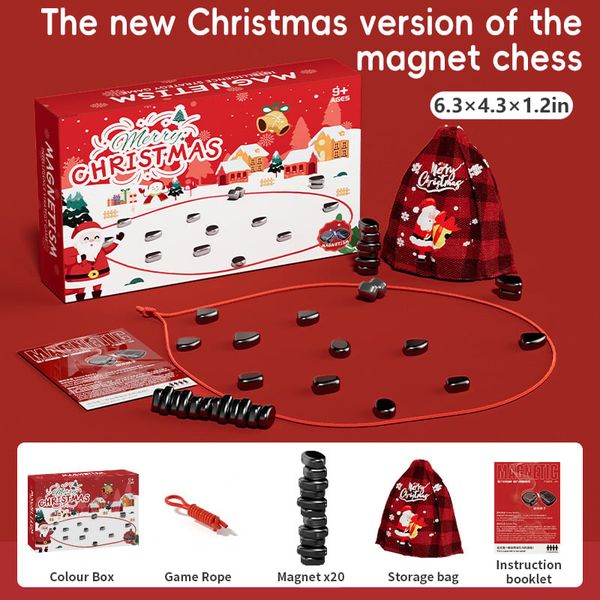 🎅Karácsonyi eladások 50% OFF🎉Fun mágneses sakk játék kötéllel