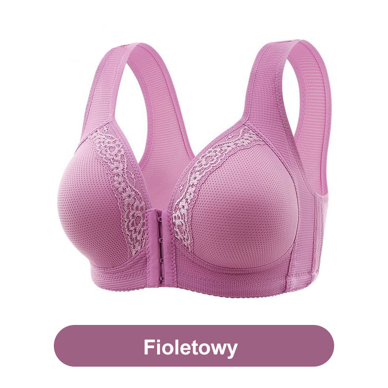 🔥🩲 Vásárlás 1 kap 1 ingyen - 2 db 🎁 Légáteresztő - Plus size melltartó, elöl nem acél karikákkal rögzítve