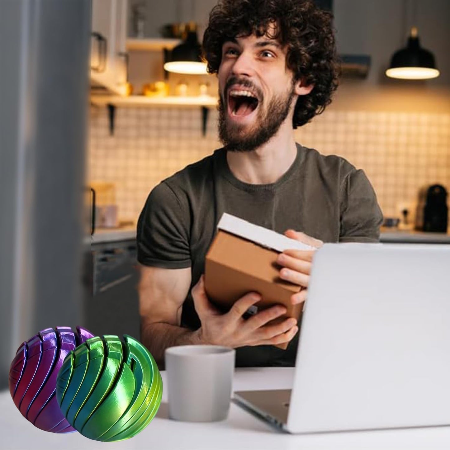 🎁3D nyomtatott slime labda fidget játék👍