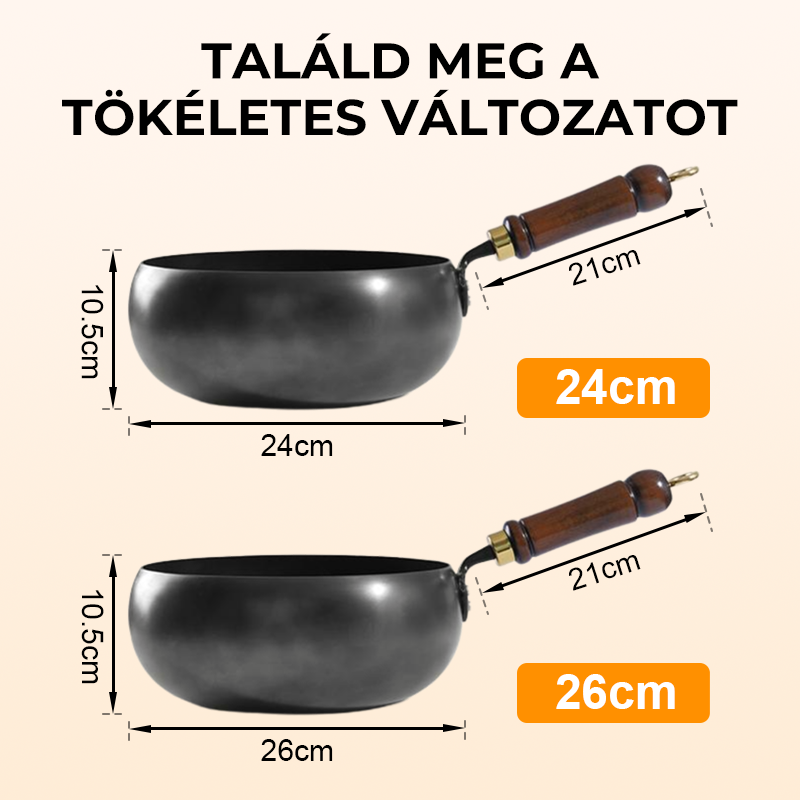 🔥🍲Bevonat nélküli vastag vasedény