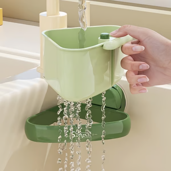 💦Szívókorongos mosogató sarokállvány