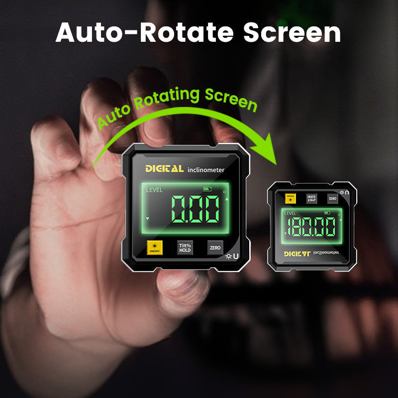 🔥🧰4-Side Magnetic Digital Angle Gauge with Laser