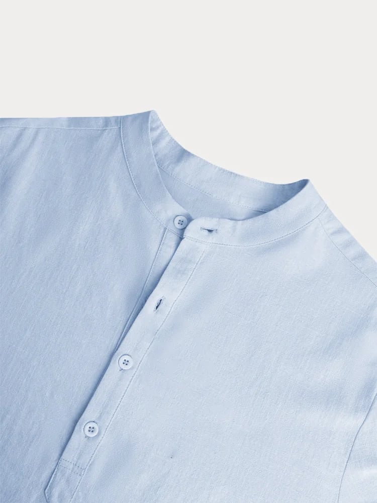 🔥👔【S-4XL】Férfi pamut lenvászon alkalmi hosszú ujjú ing