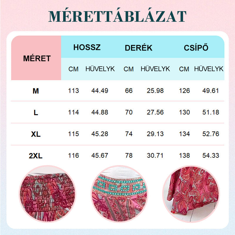 🔥👗Elasztikus derekú nadrág etnikai mintával🌸