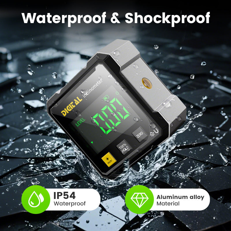 🔥🧰4-Side Magnetic Digital Angle Gauge with Laser