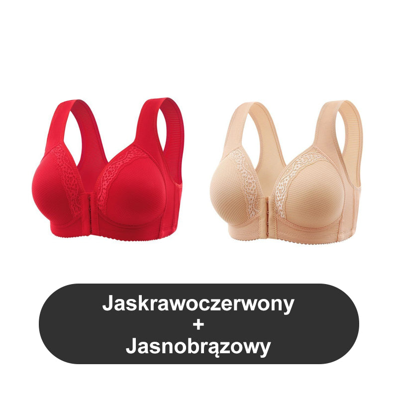 🔥🩲 Vásárlás 1 kap 1 ingyen - 2 db 🎁 Légáteresztő - Plus size melltartó, elöl nem acél karikákkal rögzítve