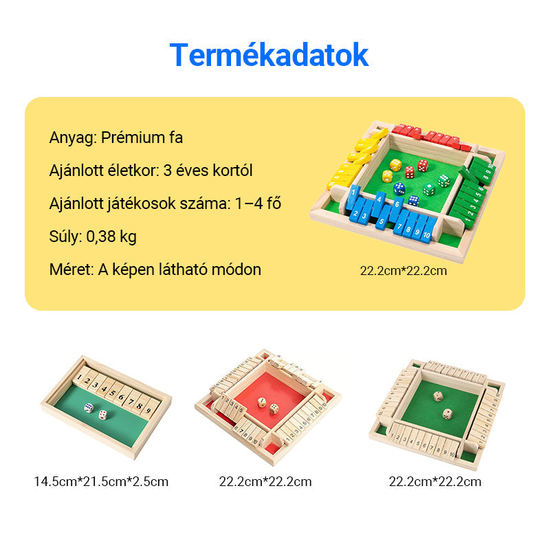 🎁🎲 Szórakoztató családi játékok -Jelölje be a box társasjátékot