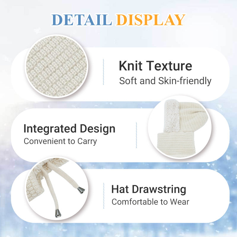 🔥❄️Női téli egyrészes sapka-sál-maszk 4 az 1-ben balaclava