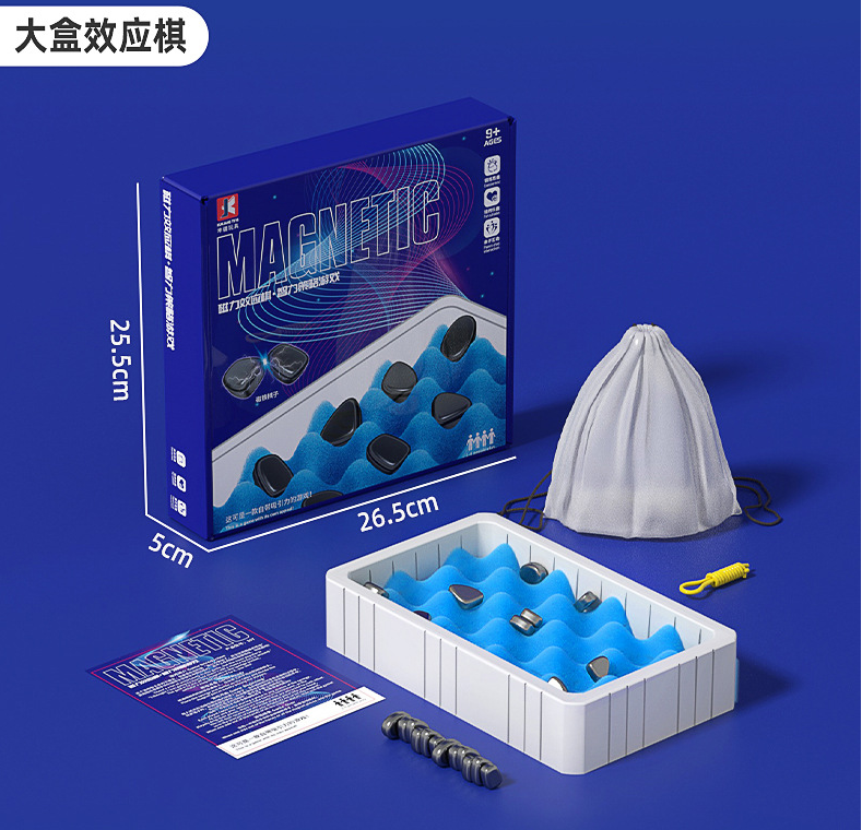 🔥🎁2025 Karácsonyi Továbbfejlesztett Mágneses Sakk (Logikai Tréning - Családoknak és Ünnepekre Alkalmas Játék)