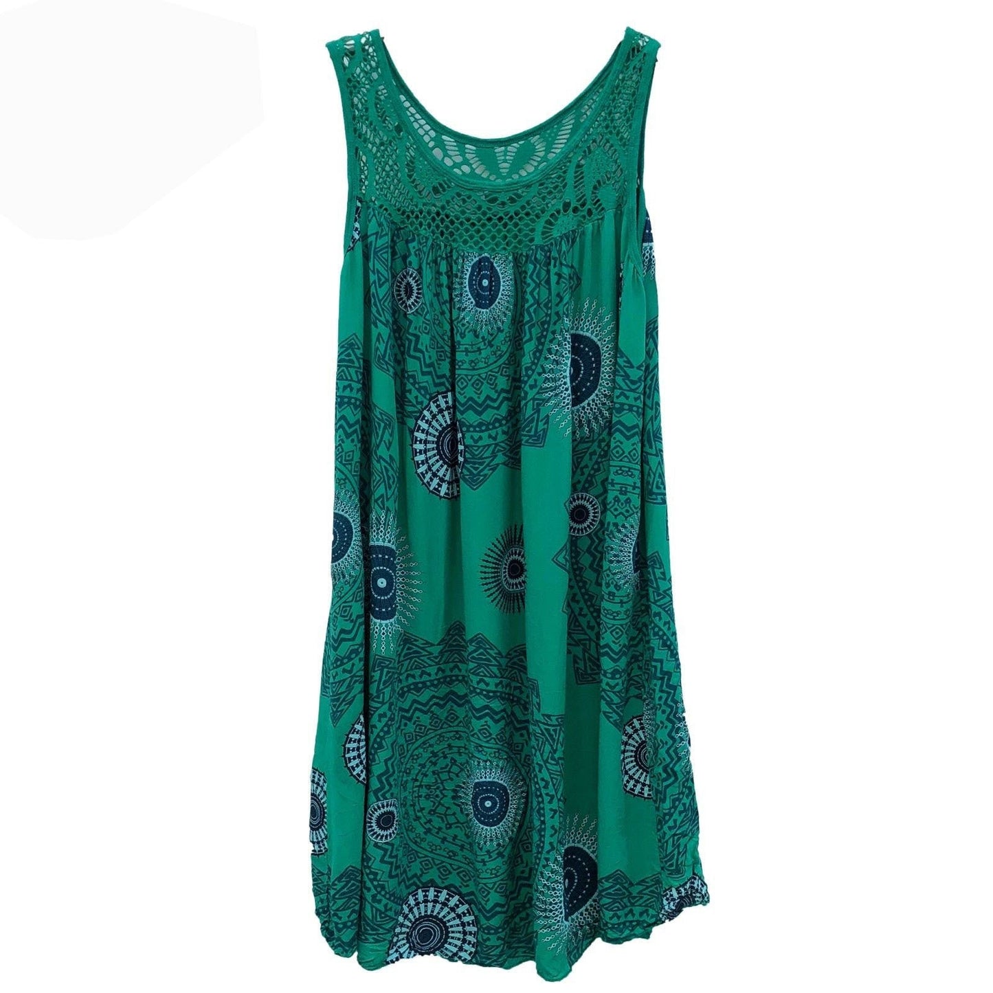 🔥👗 【S–5XL】Női ujjatlan, nyomott mintás nyári ruha