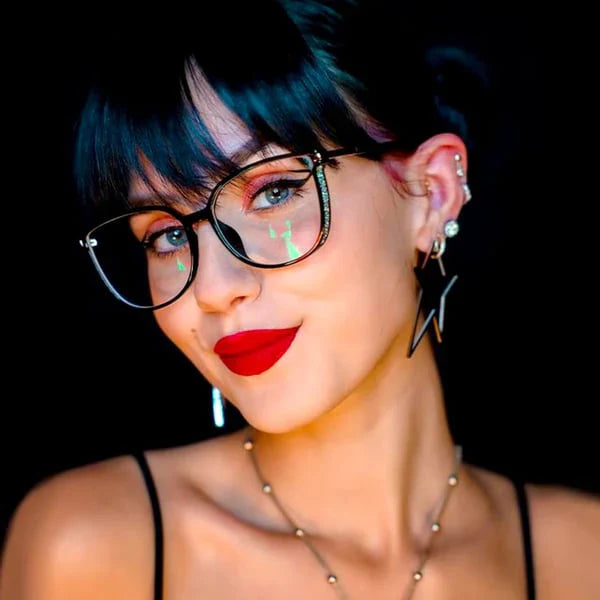 🔥👓Női hordozható, divatos, kék fény elleni olvasószemüveg