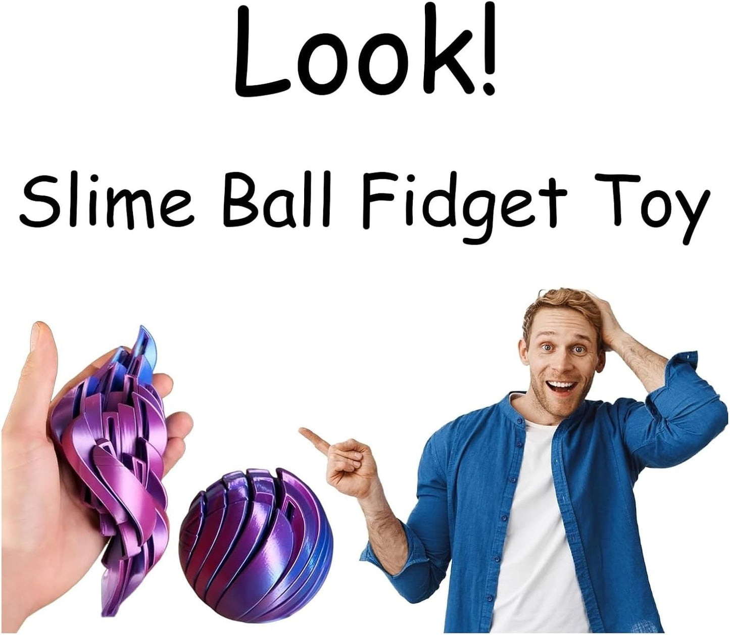 🎁3D nyomtatott slime labda fidget játék👍