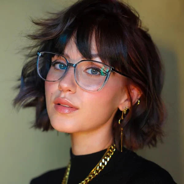 🔥👓Női hordozható, divatos, kék fény elleni olvasószemüveg