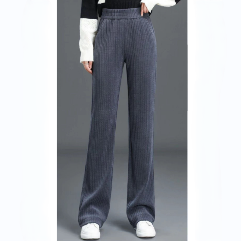 🔥👖Női Stretch szarvasbőr magas derekú nadrág