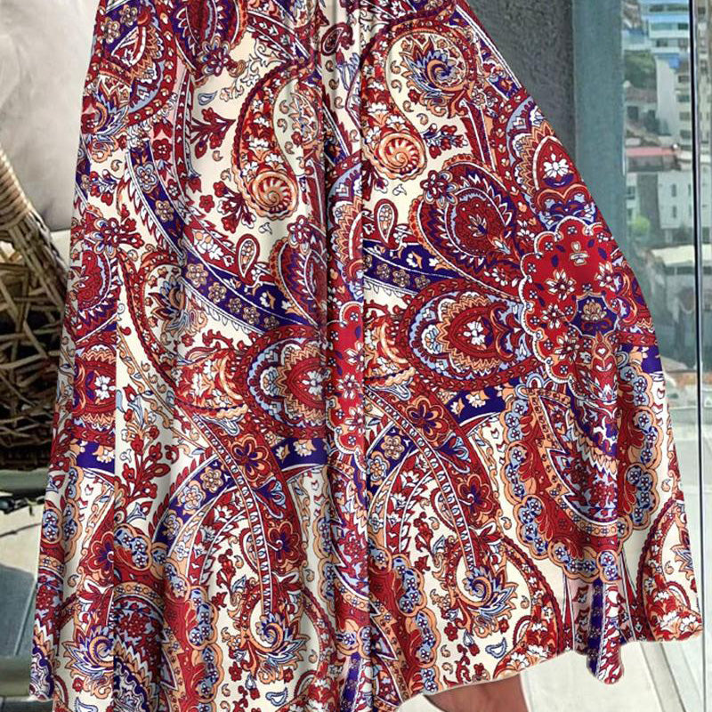 🔥👗2025 Új termékek🌸Női szoknya magas derékkal és nyomtatással