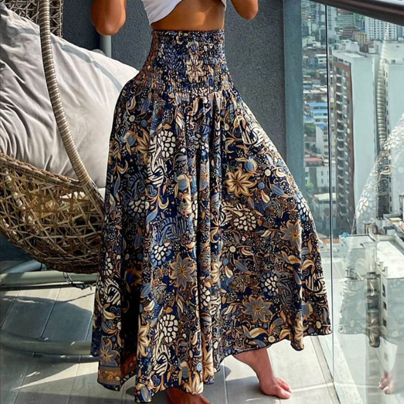 🔥👗2025 Új termékek🌸Női szoknya magas derékkal és nyomtatással
