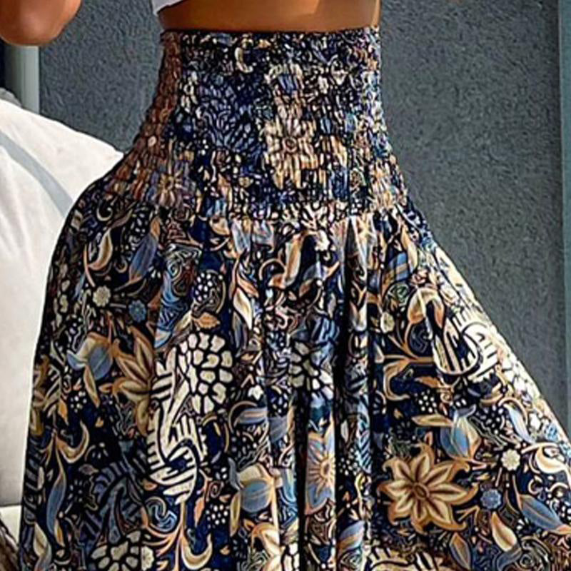 🔥👗2025 Új termékek🌸Női szoknya magas derékkal és nyomtatással