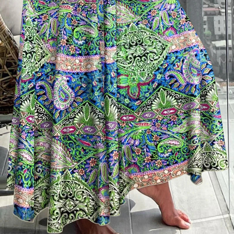 🔥👗2025 Új termékek🌸Női szoknya magas derékkal és nyomtatással