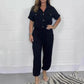 Női rövid ujjú többfunkciós Jumpsuit