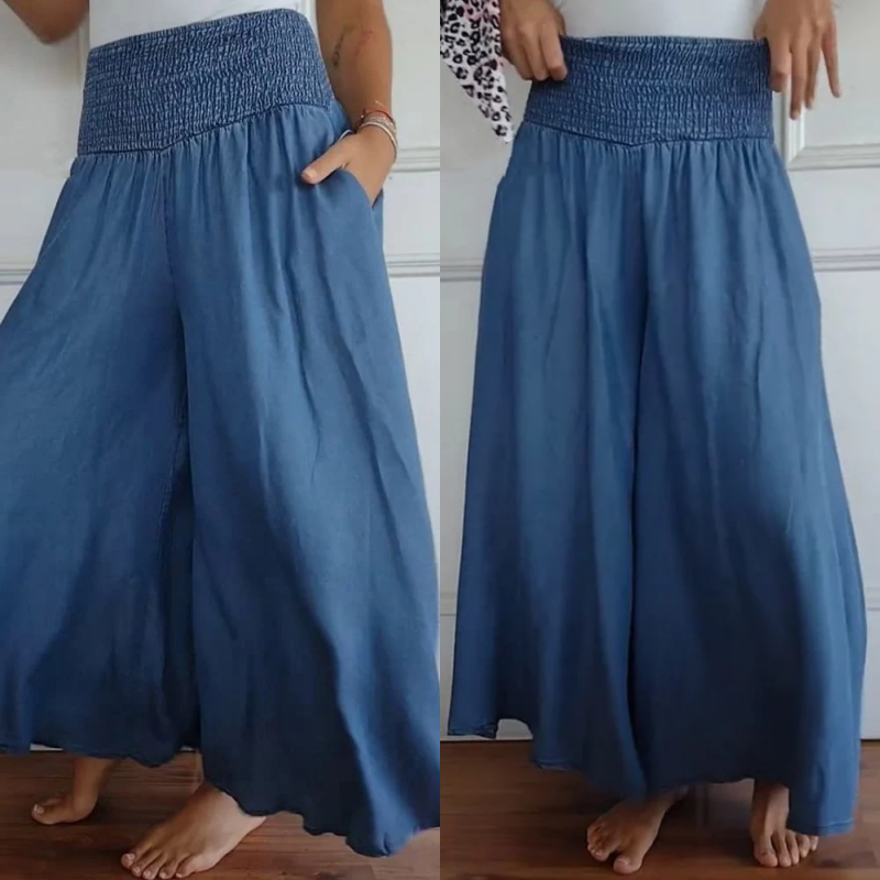 🔥👖【S-3XL】Női széles szárú, magas derekú farmer