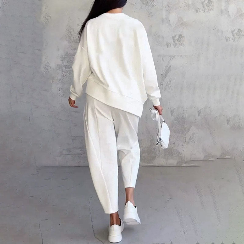 🔥👚👖Kerek nyakú hosszú ujjú kétrészes szett