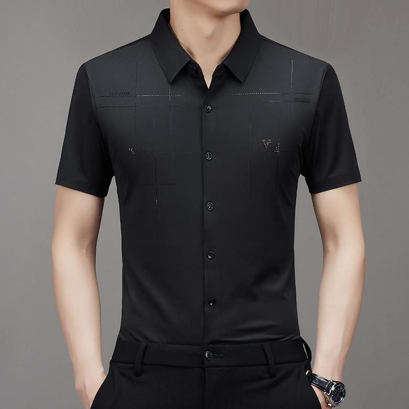 🔥👔Férfi Ice Silk Business ing💁‍♂️