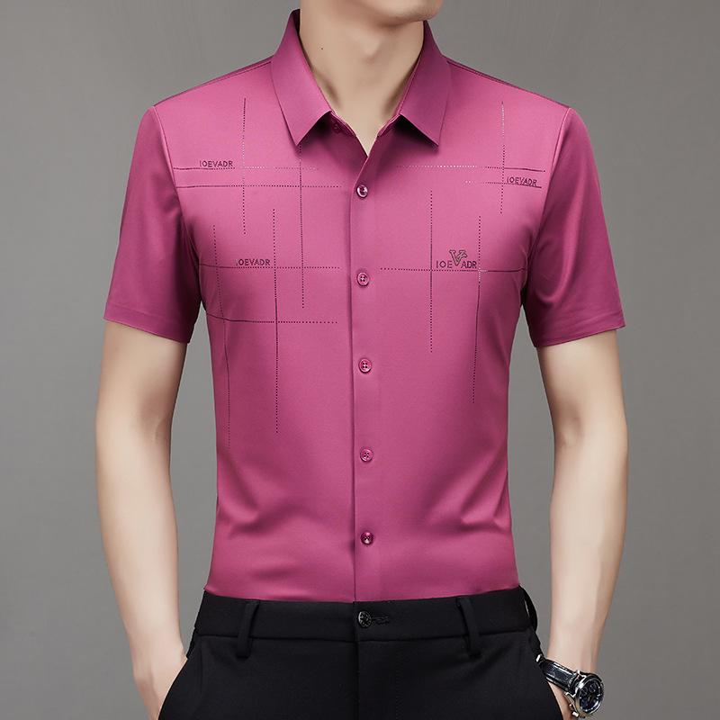 🔥👔Férfi Ice Silk Business ing💁‍♂️