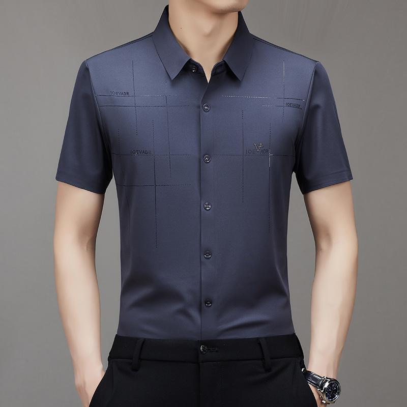 🔥👔Férfi Ice Silk Business ing💁‍♂️