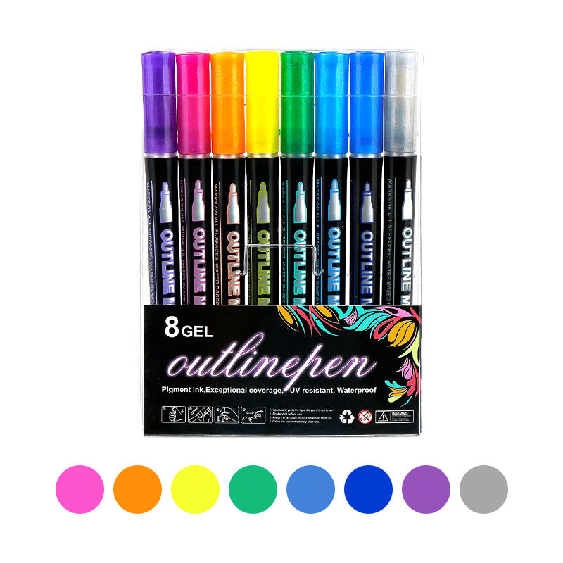 🎨🖌️ Színező Lightstick Graffiti Highlighter tollak✨