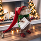🐭 Aranyos nemez dísz egérrel🎄Újévi ajánlat