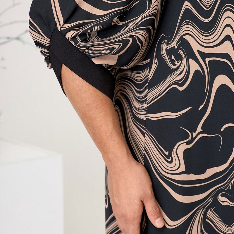 🔥👗【M-4XL】🌸 Márványozott prémium textúrájú ruhák