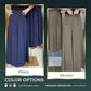🔥👗【M-4XL】💞Laza, légáteresztő, széles szárú, magas derekú nadrágok