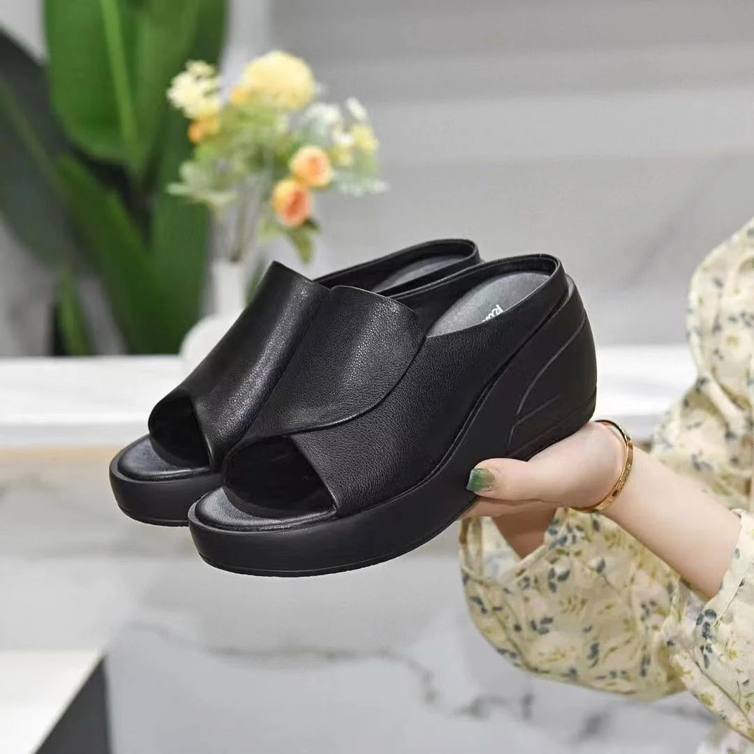 🌸Szandál ferde sarokkal Emelés 5,5 CM