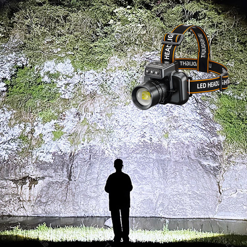 🔥🔦Erőteljes, rendkívül hosszú élettartamú fejlámpa