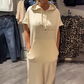 🔥👗【S-3XL】Női rövid ujjú kapucnis ruha