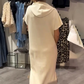 🔥👗【S-3XL】Női rövid ujjú kapucnis ruha