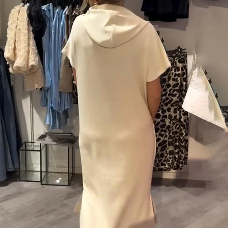 🔥👗【S-3XL】Női rövid ujjú kapucnis ruha