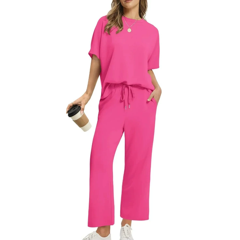 🔥👚👖 Korlátozott idejű ajánlat Puha, alkalmi felső és nadrág nők számára