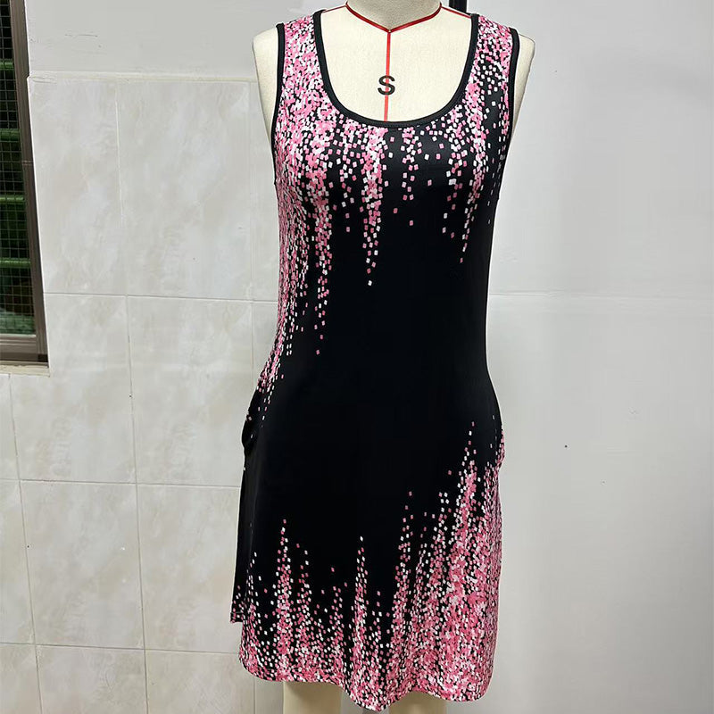 🔥👗【S-2XL】Női gradiens nyomtatott hosszú ruha