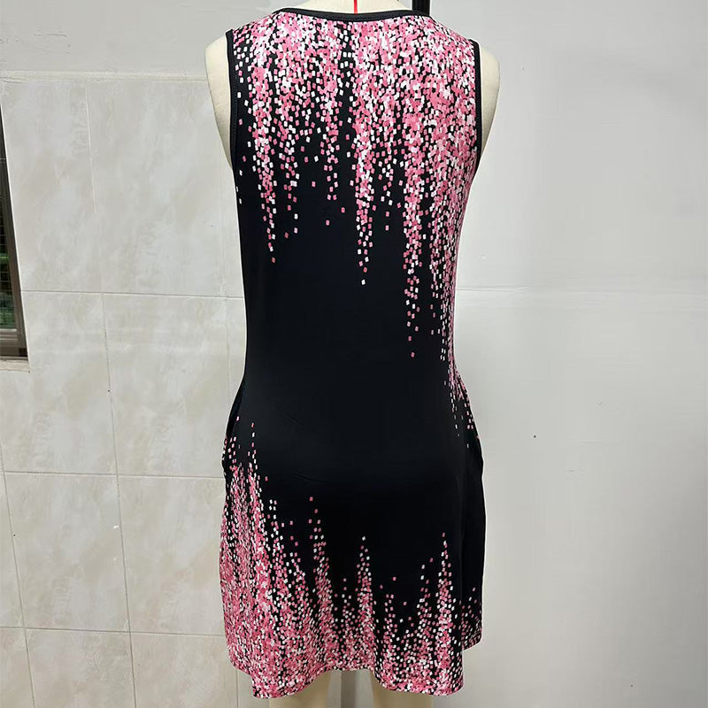 🔥👗【S-2XL】Női gradiens nyomtatott hosszú ruha