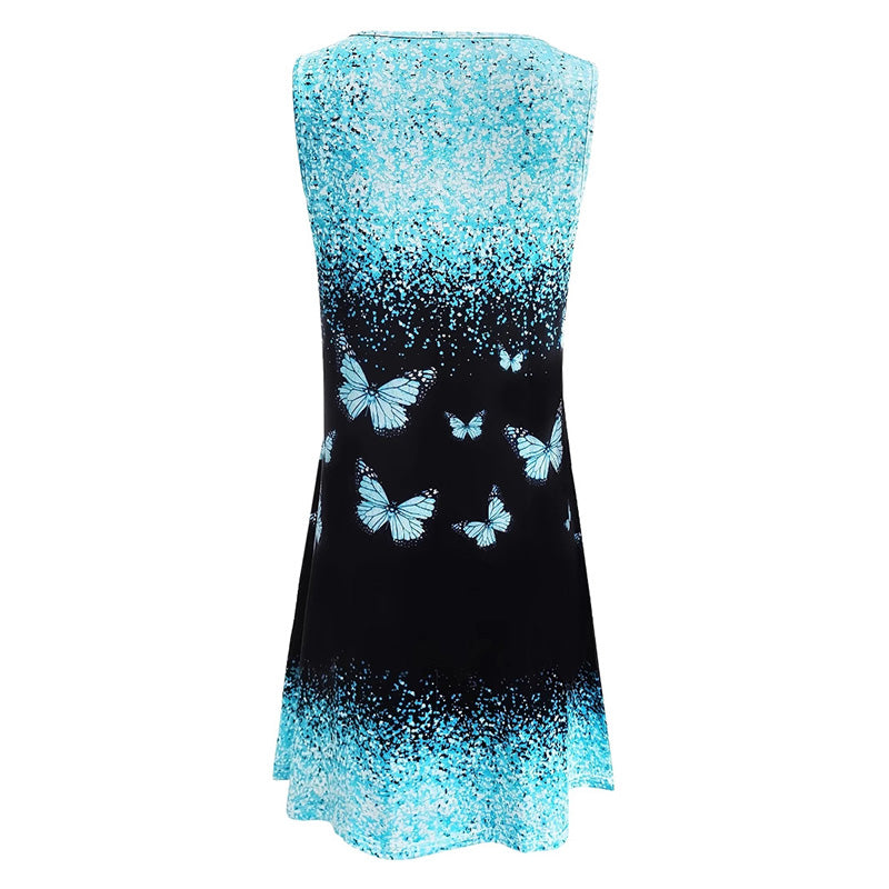 🔥👗【S-2XL】Női gradiens nyomtatott hosszú ruha