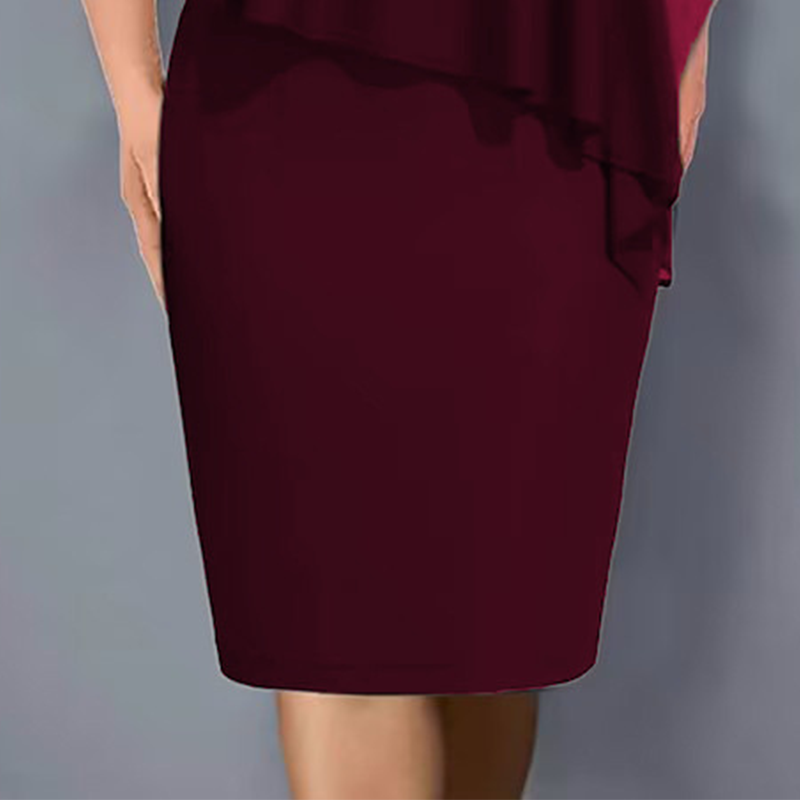 🔥👗Strasszos V-nyakú Cape ruha sifon borítással