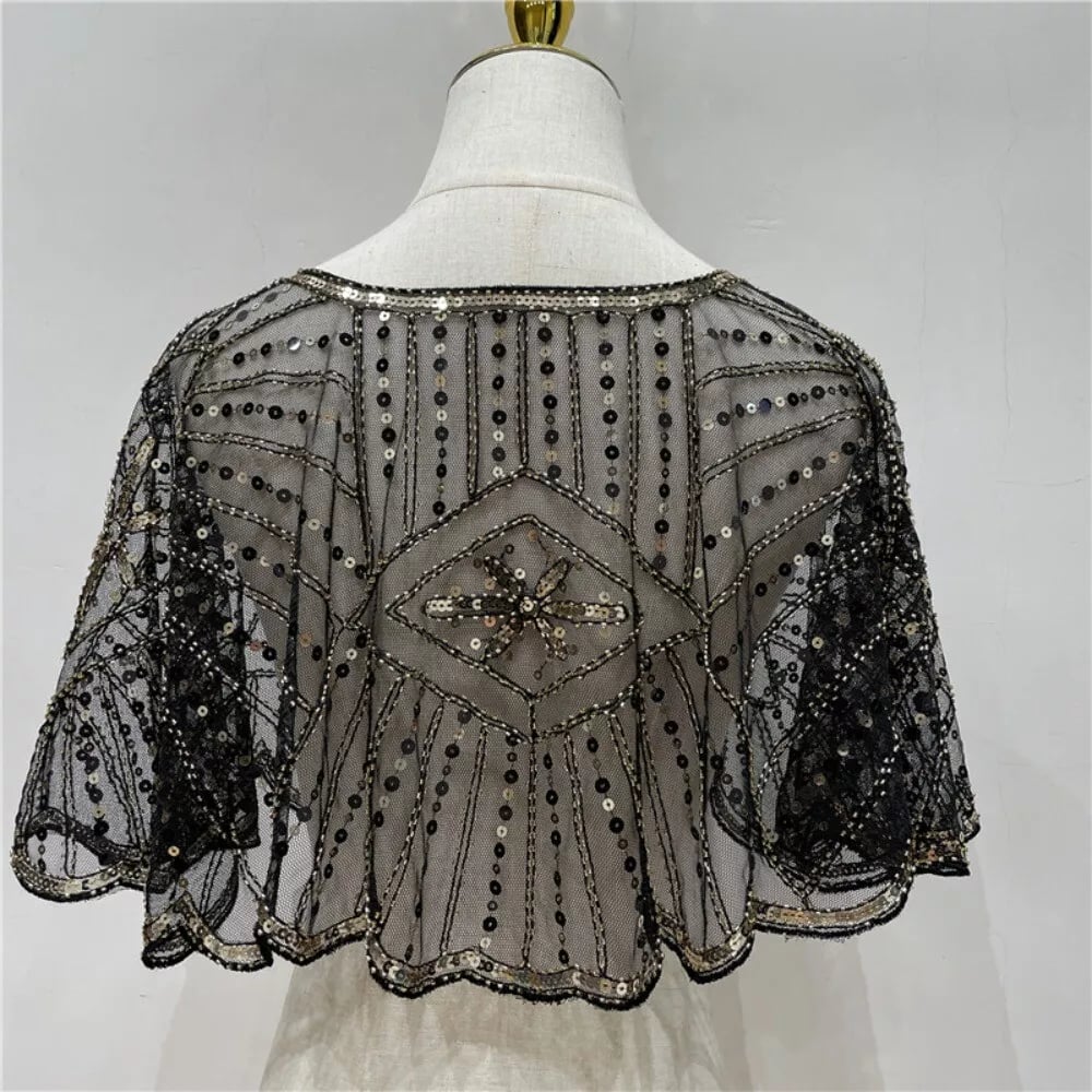 🔥👚Vintage csipke gyöngyös kendő 🌬️🥰
